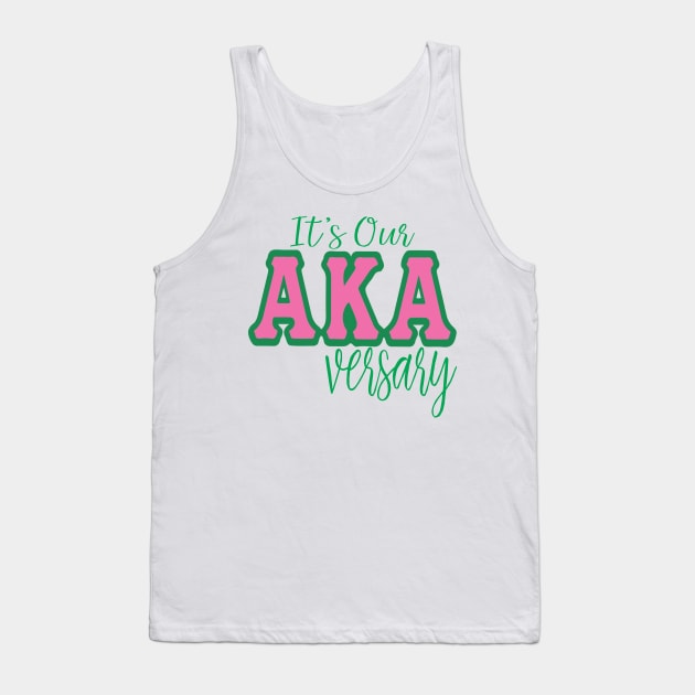 It's Our AKAversary - Matching Line Apparel Tank Top by Pretty Phoxie LLC